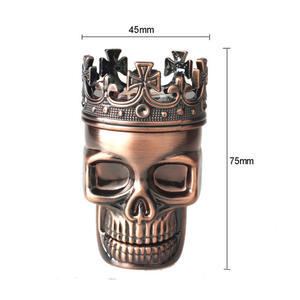 Broyeur à herbes en forme de squelette, broyeur à tabac à 3 couches, broyeur à herbes manuel, moulin à herbes en plastique - Product Image 2