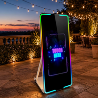 Photomaton miroir avec écran tactile de 43 pouces, appareil photo pour selfie, machine photomaton pour événements festifs