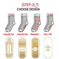 Chaussettes de yoga en tricot à logo personnalisé unisexe, manchette antidérapante avec logo Pilates Grip pour usage quotidien, jetables pour la saison de printemps