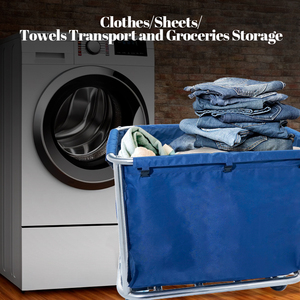 DaoSheng 헤비 듀티 호텔 룸 서비스 장비 하우스 키핑 스테인레스 스틸 청소 카트 트롤리 세탁 트롤리 - Product Image 3