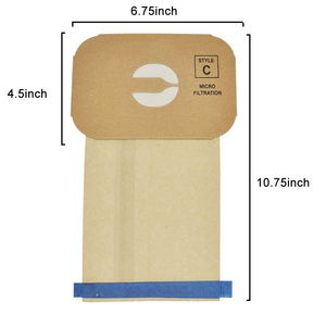 Sac à poussière de rechange pour la cartouche de Micro-Filtration d'allergie de Type C de réservoir de Style de nettoyeur de Vac de 2100 6000 5000 2000 5500 - Product Image 5