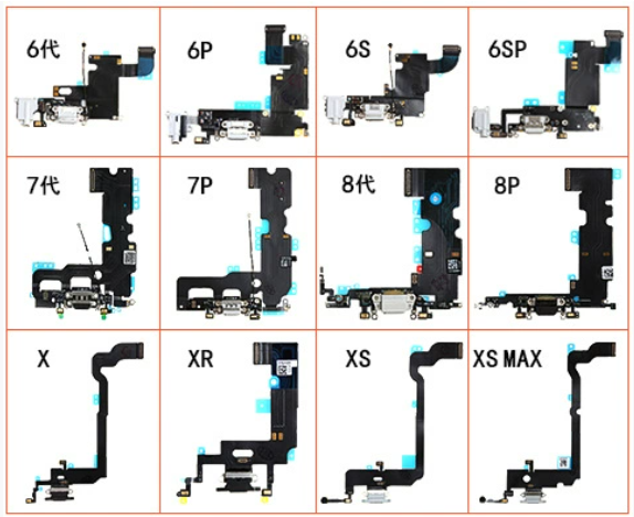 Original Usb Port Charger Connector Mic Flex for Iphone Xr Pulled Charging Port Dock Charging Flex Cable