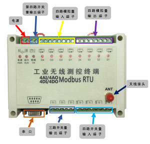 Module de contrôle d'acquisition analogique sans fil KYL 4 canaux, 4-20mA 0-5V, émetteur-récepteur d'impulsions W479 - Product Image 4