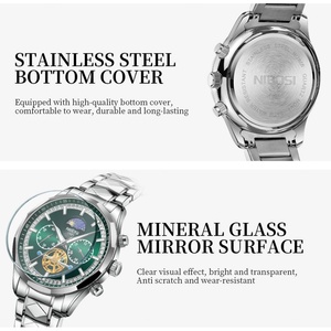 NIBOSI 2024 Luxury Watch for Man Quartz Sport Men Watch Waterproof Luminous Stainless Steel Chronograph Mens Watches <b>Clock</b> Reloj - Product Image 5