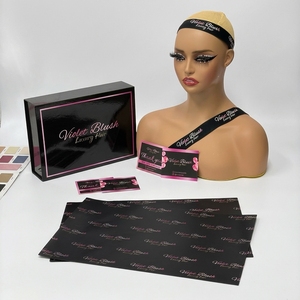 Papier de soie d'emballage imprimé avec logo personnalisé, toutes couleurs, écologique, réutilisable, rouleau avec fermeture magnétique, emballage pour petites filles - Product Image 1