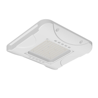 Luminaire de canopée personnalisable IP65 200W pour station-service avec efficacité 130-145lm/W, angles de faisceau IP65 60/90