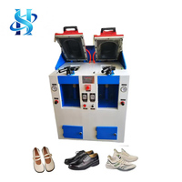 Machine à presser les semelles de chaussures pneumatique à double tête, facile à utiliser, pour tous types de chaussures