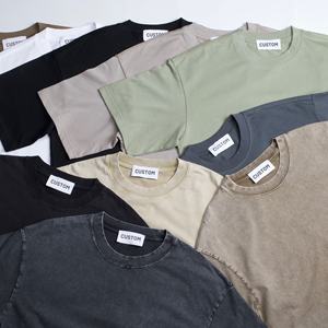 เสื้อยืดผ้าฝ้ายลายวินเทจสำหรับผู้ชายพิมพ์ลายมิเนอรัลเสื้อผ้าแนวสตรีทไซส์ใหญ่โอเวอร์ไซส์ซักได้ - Product Image 2