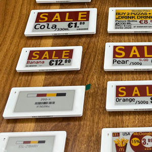 ป้ายอิเล็กทรอนิกส์พร้อมอุปกรณ์เสริมพลาสติก ESL RFID ป้ายราคาดิจิทัลสำหรับร้านค้า - Product Image 1