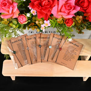 क्रिस्टल कार्ड क्रिस्टल बेड प्राकृतिक पत्थर ब्रैसलेट क्रिस्टल टखट क्रिस्टल - Product Image 3