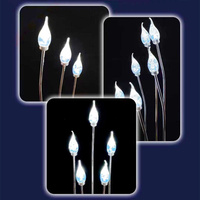 Lampe de sol en acrylique à bulles, support en métal argenté, lampe de chemin LED en forme de tulipe pour allée de mariage et décoration de scène