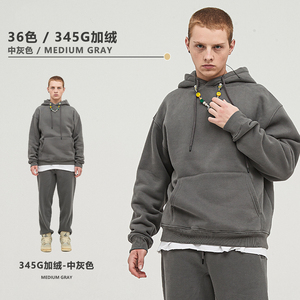 เสื้อฮู้ดดี้ถักทรงโอเวอร์ไซส์ปักลายตามสั่ง ปี 2026 พิมพ์ลายดิจิตอล DTG ผ้าโพลีเอสเตอร์/คอตตอน แบบยูนิเซ็กส์ คอตั้ง สำหรับผู้ชาย - Product Image 1