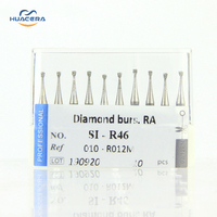 Huacera SI-R46 accessoires de perceuse dentaire pièce à main haute vitesse outils de dentisterie mèches de routeur à pointe de carbure consommables pour