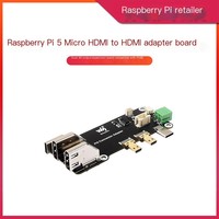 Papan Pengembangan Raspberry Pi 4B/5, Papan Ekspansi Antarmuka Standar Mikro ke Output 4K