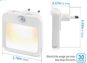 In Stock High Quality Plug in <b>Motion</b> <b>Sensor</b> Night <b>Light</b> Dimmable <b>LED</b> Sleep Lamp Color Changing Square Bedside <b>Light</b> for Bedroom - Product Image 3