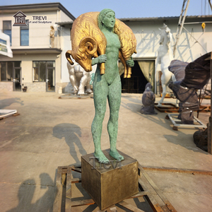 Sculpture abstraite contemporaine grandeur nature TREVI, figures en bronze, sculpture d'art pour l'extérieur - Product Image 4