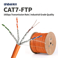 Cable FTP CAT7 Estable de 600MHz, 10Gbps, 23AWG, Cable LAN de Cobre Puro para Computadora, Cable Ethernet Cat 7, Cable LAN Cat7