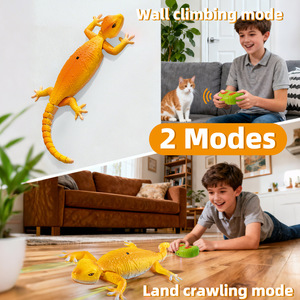 Jouets Nouveauté Populaires Rechargeable Télécommandé 6 canaux Gecko grimpeur mural biomimétique avec lumière, <span class=keywords><strong>insecte</strong></span> rampant, jouets farces pour enfants, cadeau - Product Image 3