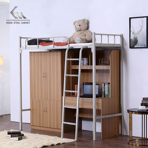 الصينية بالجملة تصميم جديد المقاوم للصدأ ذات الطابقين الملكة الحجم الثقيلة سرير من الفولاذ بطابقين - Product Image 5