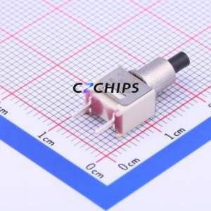 TP11SH8CQE Push Button Switch Through hole Switch Single Pole Single Throw - Normally Open No Lock Round Plunger Through Hole - Product Image 1