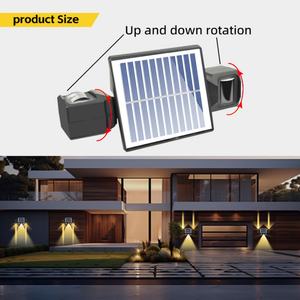 Lampe murale solaire extérieure réglable et étanche pour jardin - Product Image 4