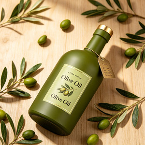 Bouteille en verre de style nordique pour vodka, whisky, gin, brandy, tequila, huile d'olive avec bouchon, disponible en 50 ml, 100 ml, 200 ml, 375 ml, 500 ml, 750 ml, 1 L - Product Image 3