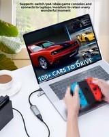 Tarjeta de Captura de Video y Audio 2 en 1 HD a USB Tipo C 1080p para PC, Transmisión de Juegos, Grabación en Vivo, Formato MP4, Precio de Fábrica