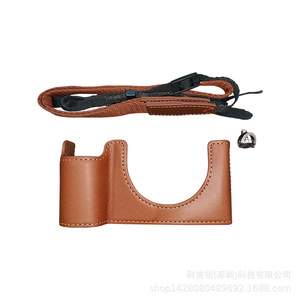เคสหนังสำหรับกล้องมิเรอร์เลสเลนส์ซูมดิจิตอล 18X F2.2 กระเป๋าป้องกันสำหรับใช้ในบ้านพร้อมสายคล้อง - Product Image 5