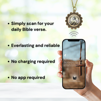 NFC Collier Métal Verre Pendentif Cire Cordon NFC Vacances Anniversaire Cadeau Smart Bible Collier Contrôle D'accès RFID OEM/ODM