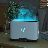 Diffuseur d'arôme de flamme de grande capacité 300ML humidificateur d'air de synchronisation diffuseurs d'huiles essentielles à ultrasons à flamme populaire