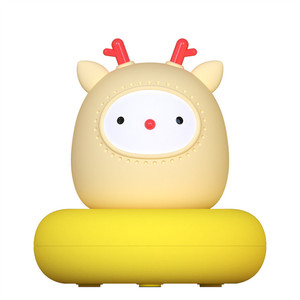 להקל על פחד של כהה לילדים תינוק חם לבן USB נטענת Led סיליקון ארנב ארנב לילה אור חג המולד קרפט - Product Image 6