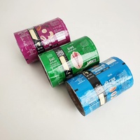 Paquet d'aliments avec Film plastique, 50 pièces, emballage Flexible en forme d'écrou torréfié