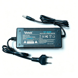 Vetek 12V 5A Power <b>Adapter</b> with DC 5A EU Plug and 3.5mm Output for 12V 5A Electronic Products - Product Image 1