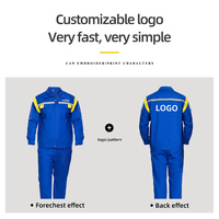 Ensemble de vêtements de travail antistatiques de sécurité professionnelle vestes de vêtements de travail personnalisées pantalons avec uniformes d'atelier réfléchissants