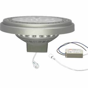 Алюминиевый корпус CE RoHS <span class=keywords><strong>AR111</strong></span> Светодиодная лампа прожектор 11 Вт 15 Вт 18 Вт 230 В 100-240 В переменного тока внешний драйвер с регулируемой яркостью 30 ° для помещений коммерческий - Product Image 1