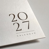 Lot de cartes postales calendrier déchirable douze mois 2027, styles artistiques variés, cartes saisonnières, logo personnalisé pour la décoration de la maison et du bureau