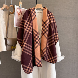 53x192cm nouveau classique <span class=keywords><strong>Plaid</strong></span> faux cachemire écharpe hiver femmes exquis serrure bord chaud cou châle longue écharpe - Product Image 3
