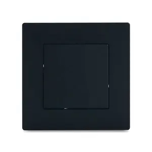 Interruptor de luz luxuoso branco preto dourado cinza para parede, 1 gangue, 1 via, 2 vias, 3 vias, padrão europeu