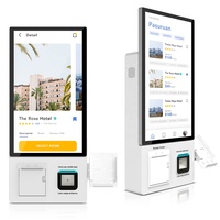 Kiosque libre-service sur pied, solutions de paiement et de commande automatique avec lecteur de codes-barres et SDK pour les entreprises
