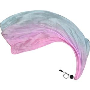 本物のシルクカラフルなベリーダンスポイガールズパフォーマンスウェアポイベールスローボールとベールダンスコスチューム小道具腹の羽 - Product Image 4