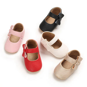 Primavera lazo nudo niño Prewalker infantil <span class=keywords><strong>goma</strong></span> con cordones niñas transpirable suave suela Prewalk Toddle princesa zapatos - Product Image 1
