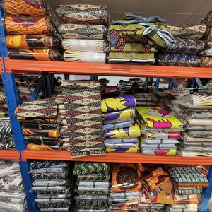 Tela africana Super Holland Wax 100% algodón con estampados Ankara, Golden Grand Wax, hecha en China - Product Image 1