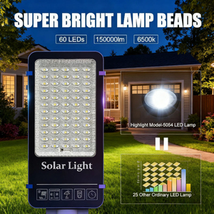 Lampadaire Solaire Tout-en-un 6500LM Batterie 35000mAh IP54 Certifié TUV Efficacité 5M 8-12h pour Installation Facile Éclairage - Product Image 3