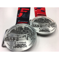 Fabricant de médaille de sport de marathon 3D en métal miraculeux personnalisé