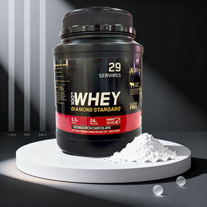 Poudre de protéine riche en fibres à base de plantes pour supplément sans sucre pour adulte pour améliorer la croissance musculaire et la satiété - Product Image 1