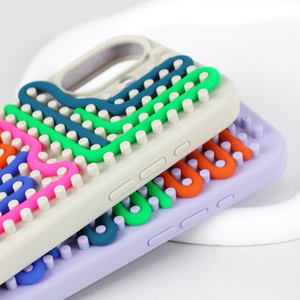 Đầy Màu sắc DIY Silicone lỏng điện thoại bìa cho Iphone 17 16 15 14 Pro Max vui không nén <span class=keywords><strong>mini</strong></span>-mê cung trò chơi trường hợp Frosting Craft - Product Image 4