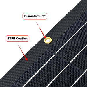 Panel Solar Flexible Negro de 100 Vatios de Alta Calidad, Personalizado por OEM Profesional - Product Image 6