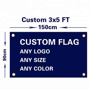 <span class=keywords><strong>Bandiere</strong></span> Personalizzate di Grande Formato 3x5, Stampa Digitale su Poliestere, Ecologiche, Resistenti e Impermeabili, Stile Sportivo - Product Image 1
