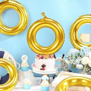 Nuevo Globo de Aluminio con Forma de Anillo Dorado Sónico para Bodas, Decoración de <span class=keywords><strong>Fiesta</strong></span> de Cumpleaños Infantil - Product Image 4