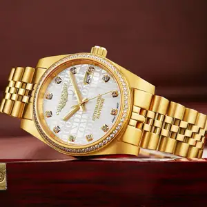 hebilla les cinturón Suppliers-Reloj con diamantes de imitación para hombre, pulsera masculina de lujo con diseño de corazón Jam Highend, marca de Zinc, en color plateado